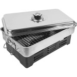 Browin 330001 Table Smoker with Thermometer Stainless Steel